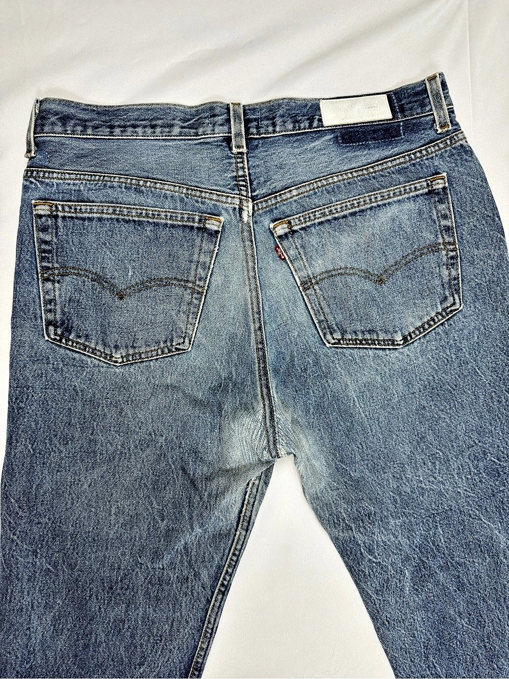 RE/DONE x Levi’s 501 High Rise Straight Leg Jeans Blue - Picture 4 of 8